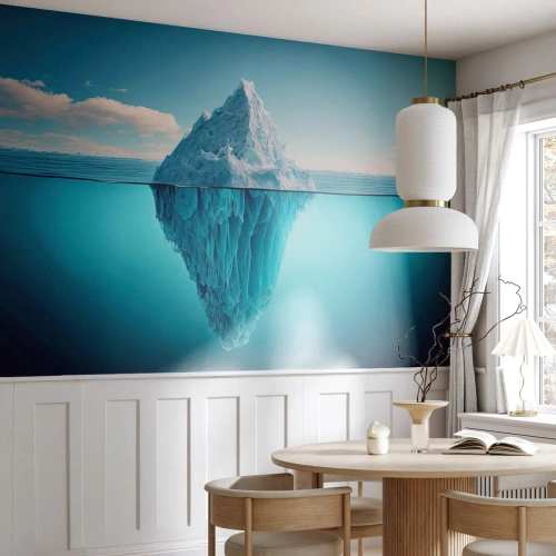 Fototapet på mål Premium Canvas - Dronning af is - Isbjerg, Vand, Gletscher