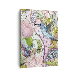 Lærredstryk - Billede på lærred - Forviklet i vinstokkene - 50x70 cm