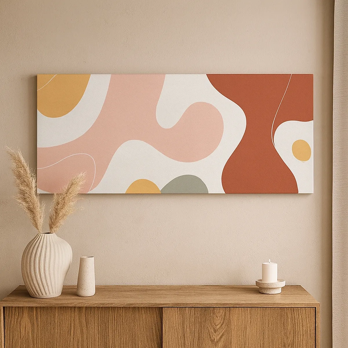 Lærredstryk - Billede på lærred - Es eller flores? - 30x30 cm