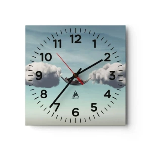 Vægur, Uret - Lykken i øjeblikket - 40x40 cm