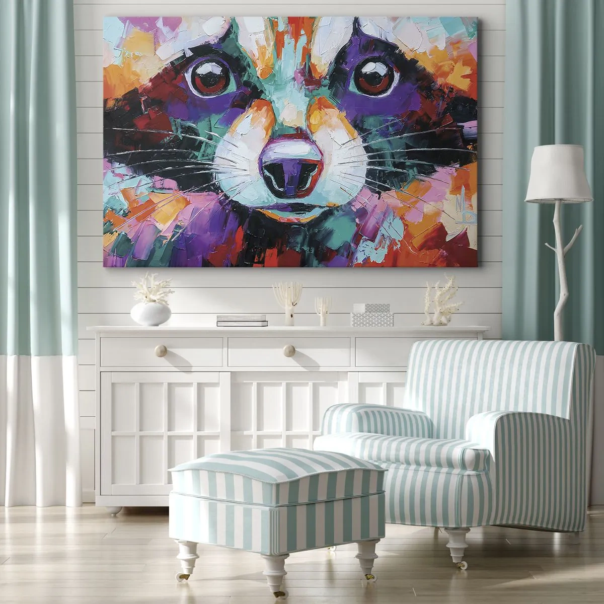 Lærredstryk - Billede på lærred - Kun gode følelser - 100x70 cm