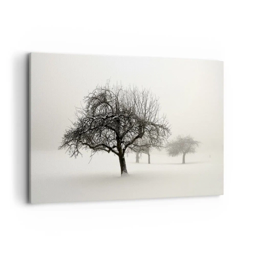 Lærredstryk - Billede på lærred - Vintersøvn - 120x80 cm
