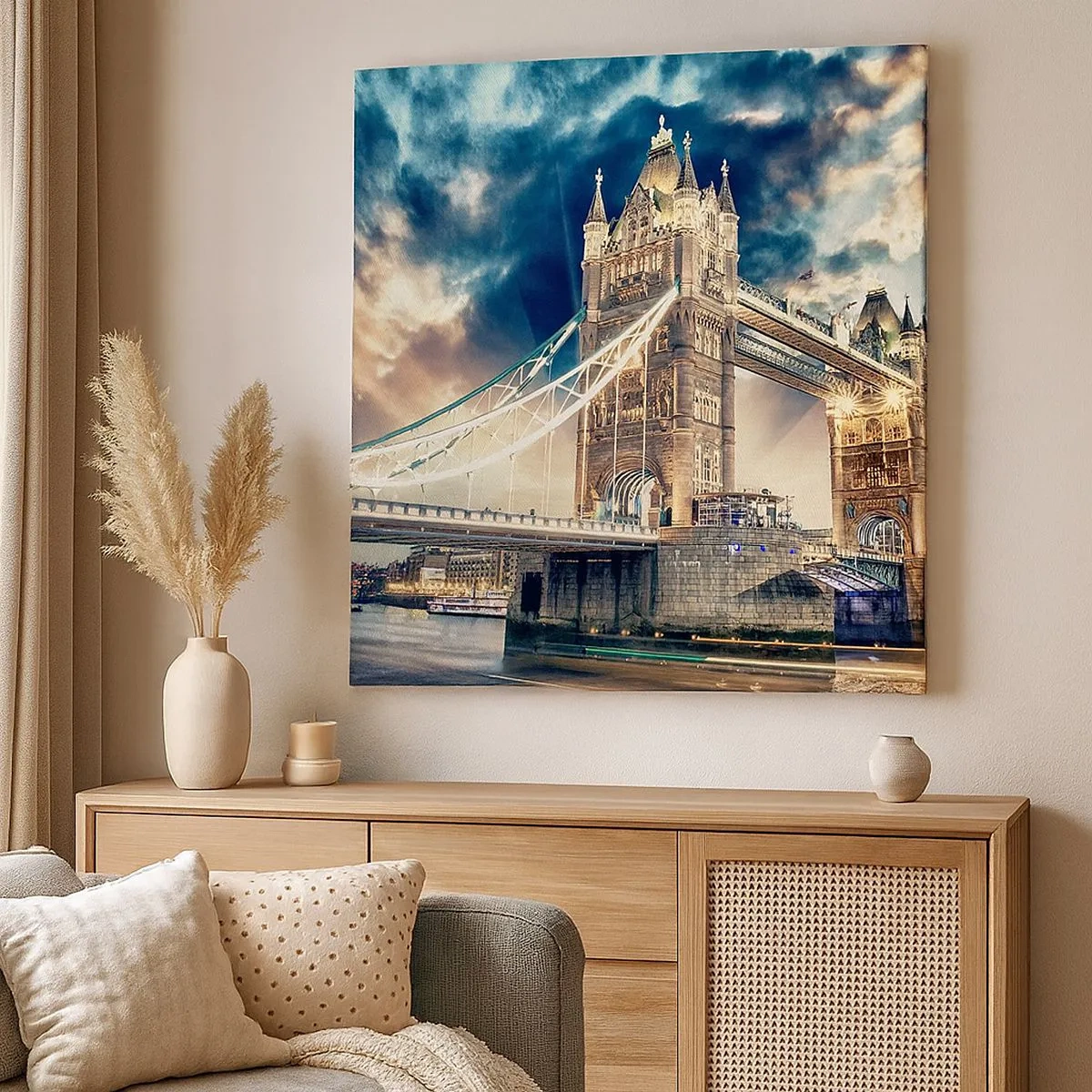 Lærredstryk - Billede på lærred - Et monument over det victorianske imperium - 30x30 cm