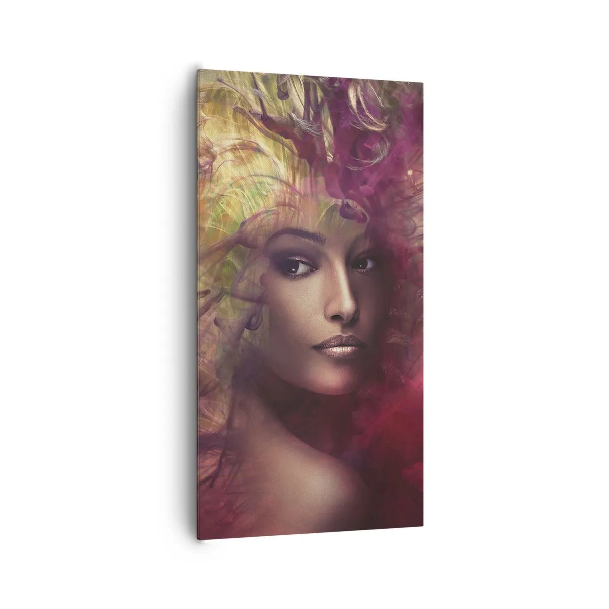 Lærredstryk - Billede på lærred - Her er jeg! - 65x120 cm