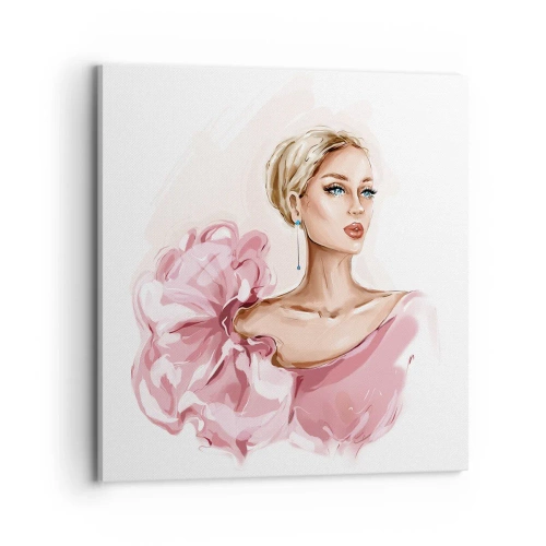 Lærredstryk - Billede på lærred - Som malet... - 70x70 cm