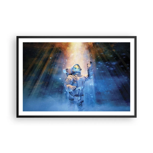 Plakat i sort ramme - Endelig på destinationen - 91x61 cm
