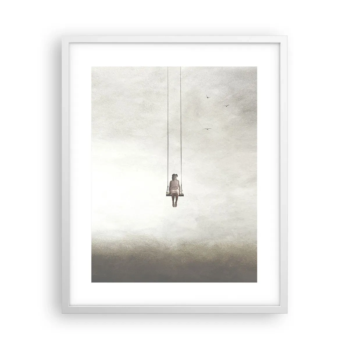 Plakat i hvid ramme - Barnet i os selv - 40x50 cm