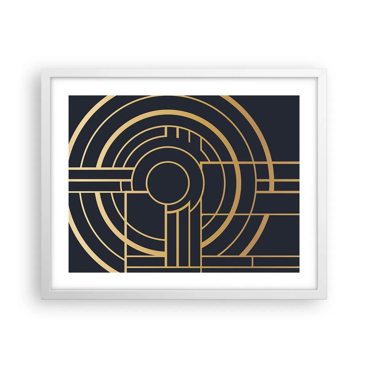 Plakat i hvid ramme - At vende tingene på hovedet - 50x40 cm