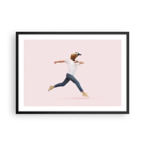 Plakat i sort ramme - En knivspids absurditet - 70x50 cm