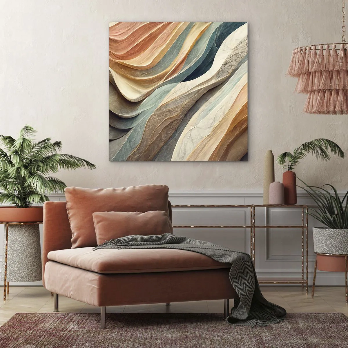 Lærredstryk - Billede på lærred - Øjeblikke før forandring - 40x40 cm