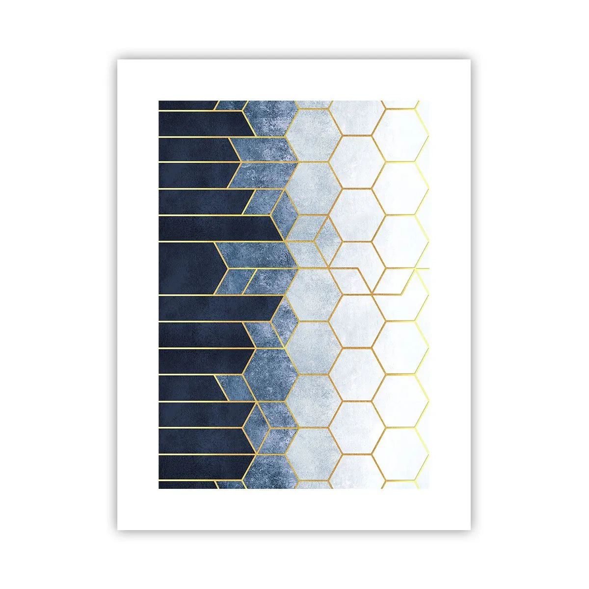 Plakat - Komposition i synkoperet rytme - 30x40 cm