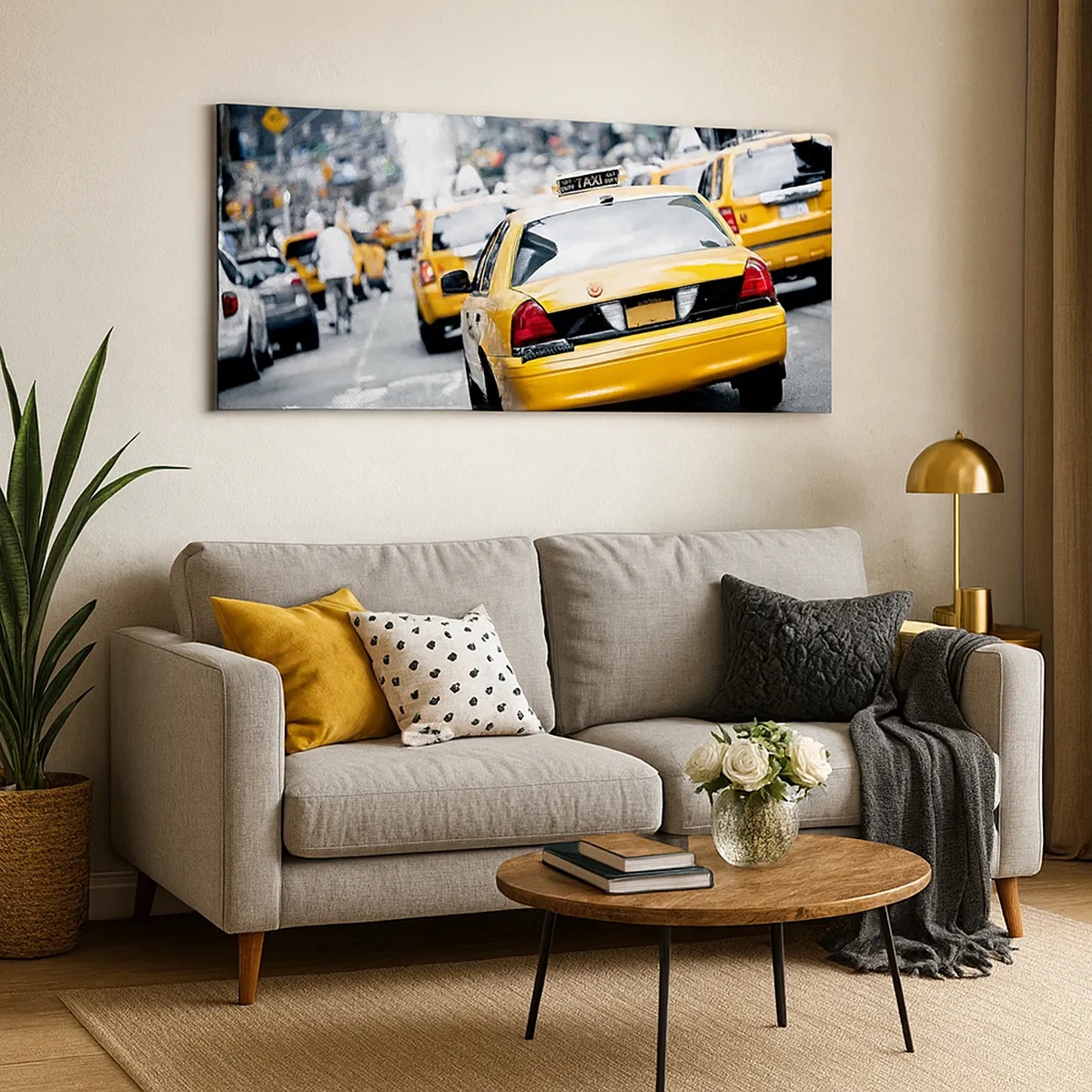 Lærredstryk - Billede på lærred - Kun i denne by - 30x30 cm