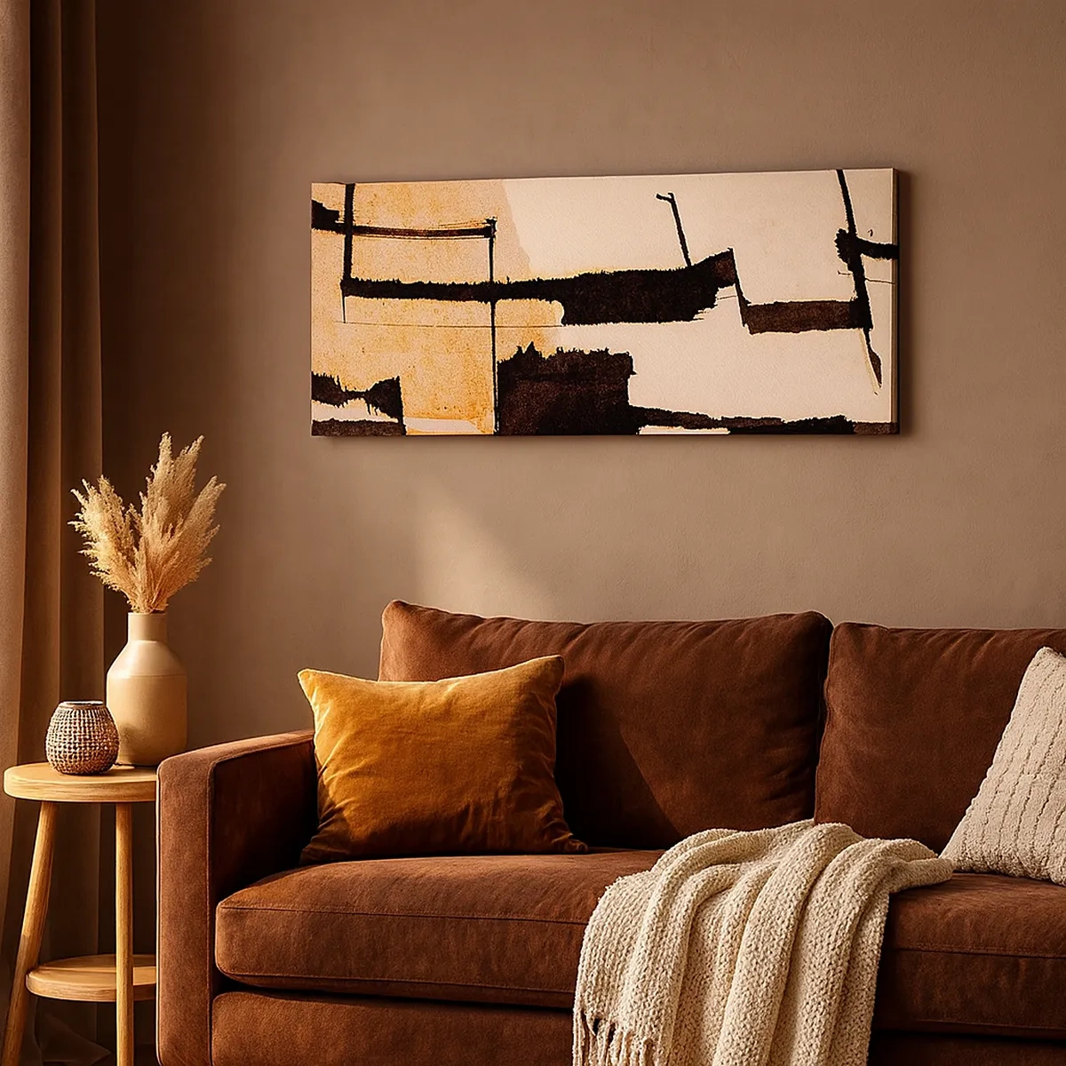 Lærredstryk - Billede på lærred - Og alligevel orden - 30x30 cm