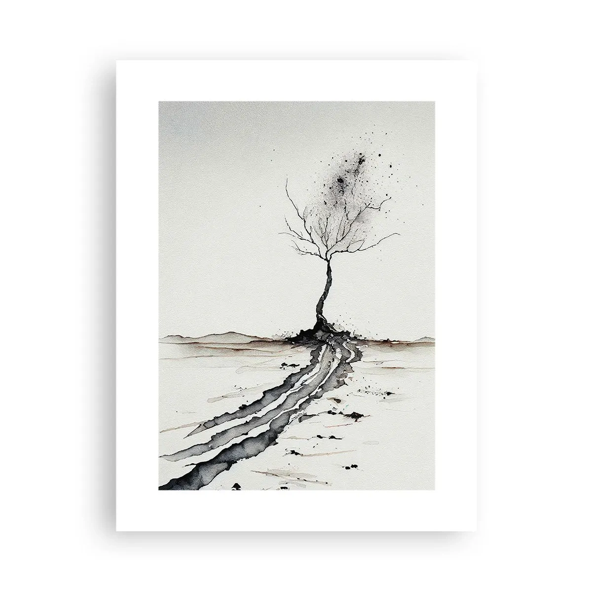 Plakat - Vinterens melankoli - 30x40 cm