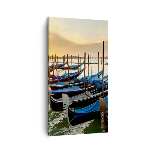 Lærredstryk - Billede på lærred - Før travlheden kommer - 45x80 cm