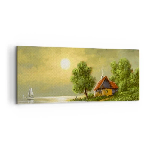 Lærredstryk - Billede på lærred - Smukt, som fra et billede - 100x40 cm