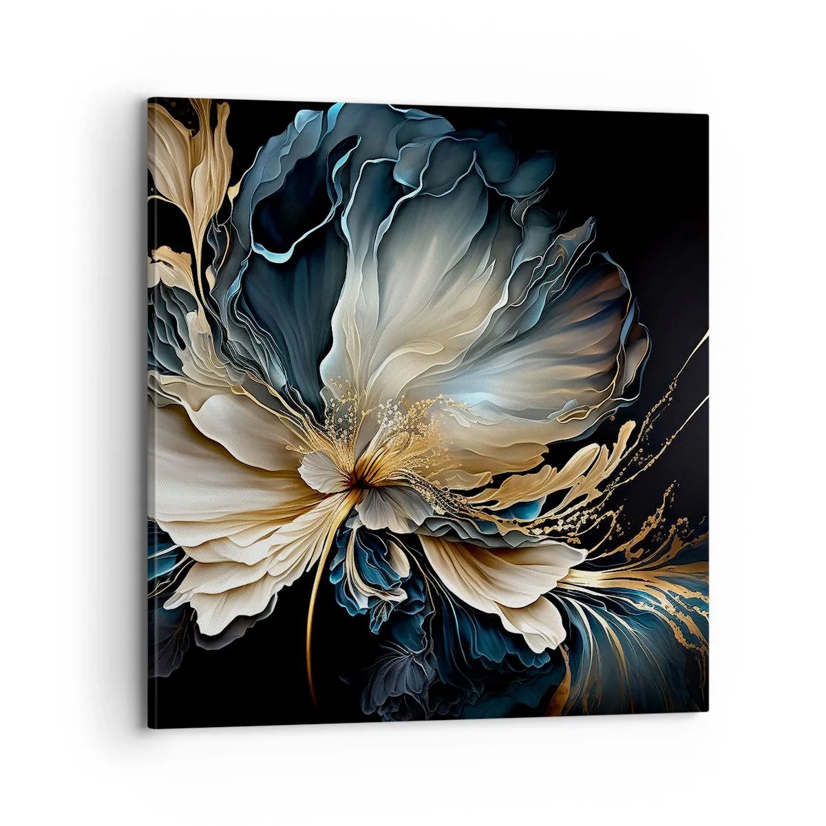 Lærredstryk - Billede på lærred - Eventyrlig bregneblomst - 70x70 cm