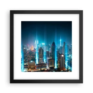 Plakat i sort ramme - Berlin til himlen - 30x30 cm