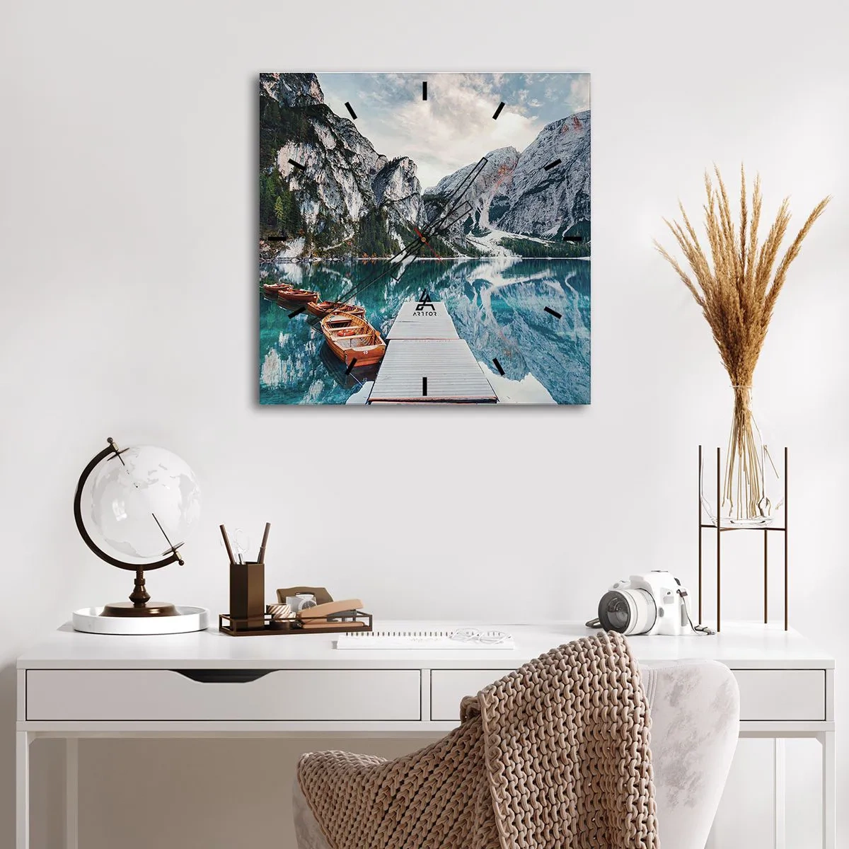 Vægur, Uret - Vi vil vise dig skønheden - 40x40 cm