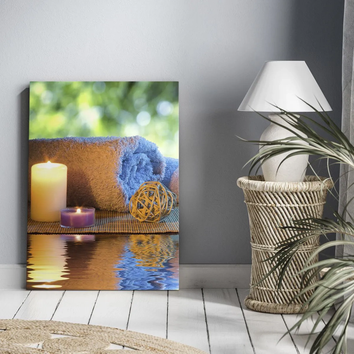 Lærredstryk - Billede på lærred - Tid til kroppen - 45x80 cm