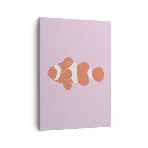 Lærredstryk - Billede på lærred - I koraller til ansigt og hale - 50x70 cm