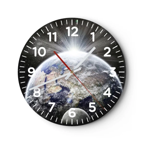 Vægur, Uret - I fuldt blus - 40x40 cm