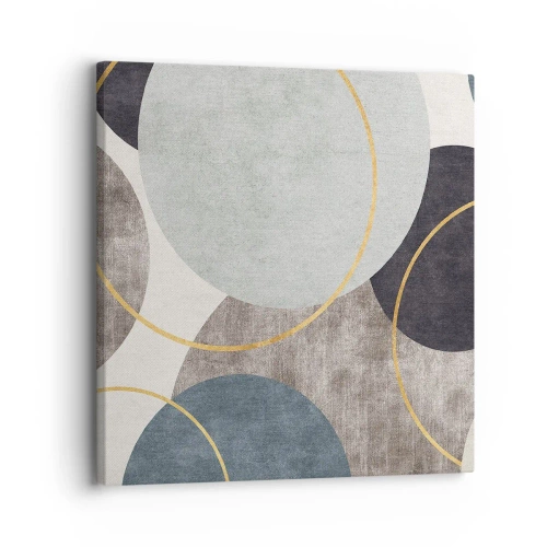 Lærredstryk - Billede på lærred - Hjul efter hjul - 30x30 cm