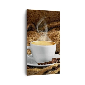 Lærredstryk - Billede på lærred - Duften af mokka og honningvæskens tæthed - 45x80 cm