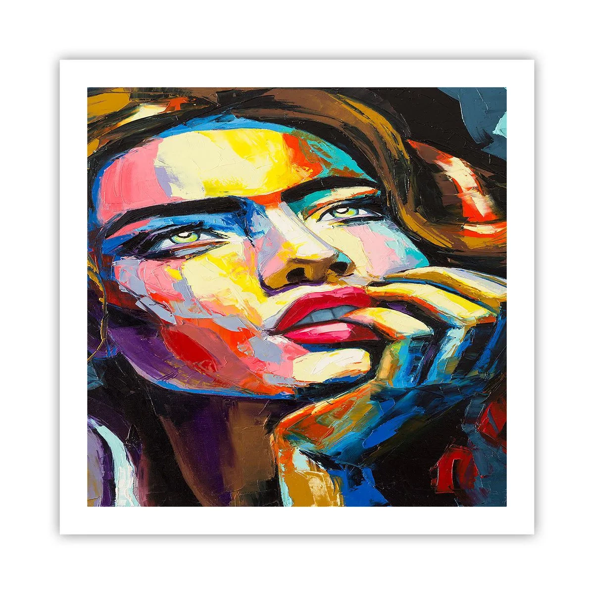 Plakat - Drømme som fugle svæver gennem himlen - 60x60 cm