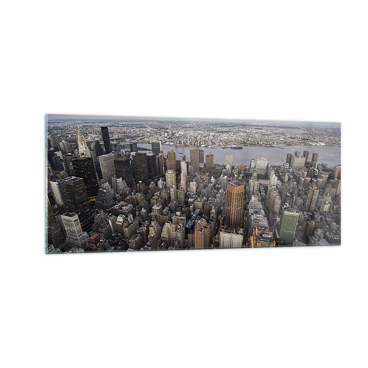 Billede på glas - Tidens bankende hjerte - 100x40 cm