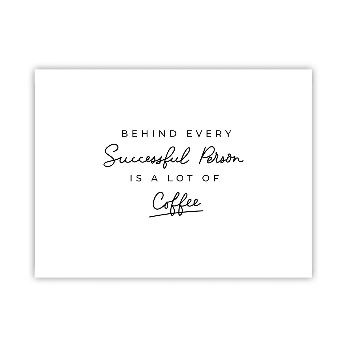 Plakat - Hemmeligheden bag succes - 40x30 cm