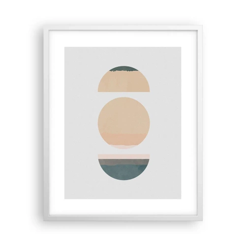 Plakat i hvid ramme - Hjul for hjul - 40x50 cm