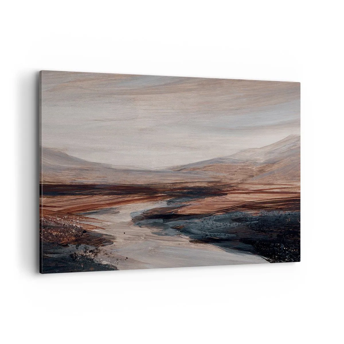 Lærredstryk - Billede på lærred -  Fredfyldt dal - 100x70 cm