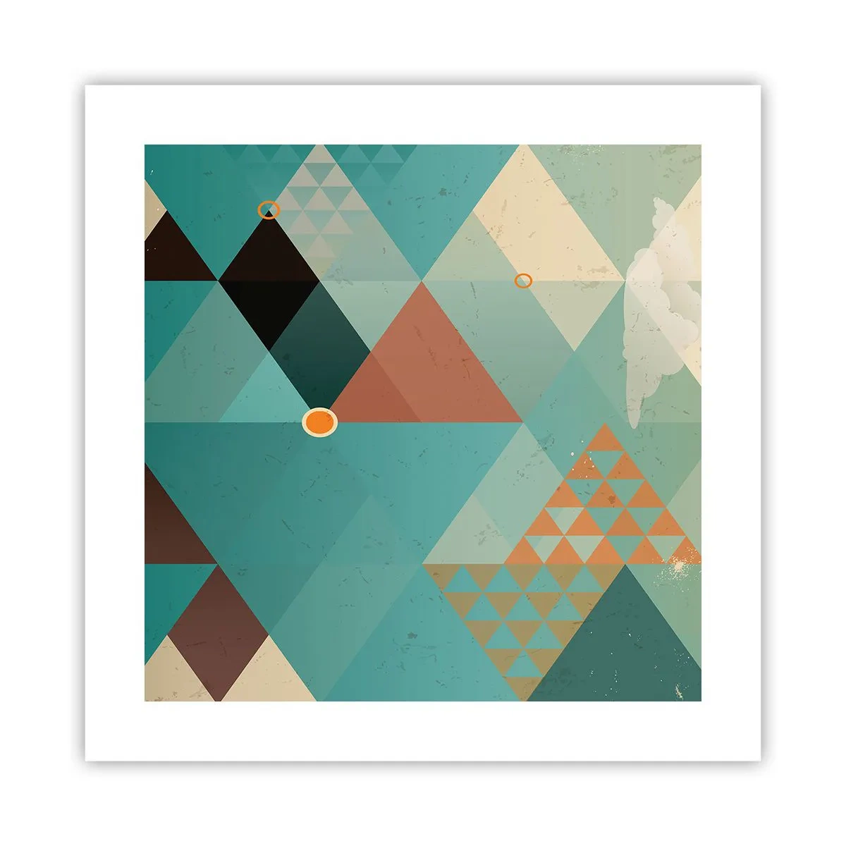 Plakat - Enhed af mangfoldighed, mangfoldighed af enhed - 40x40 cm