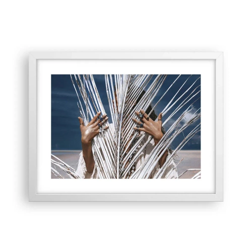 Plakat i hvid ramme - Shamanens kæreste? - 40x30 cm