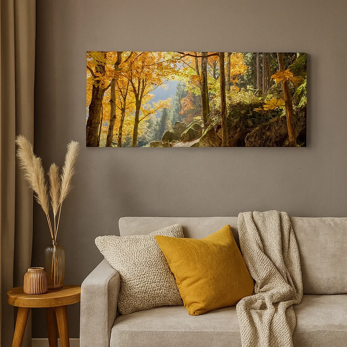 Lærredstryk - Billede på lærred - Tid til at slappe af - 30x30 cm