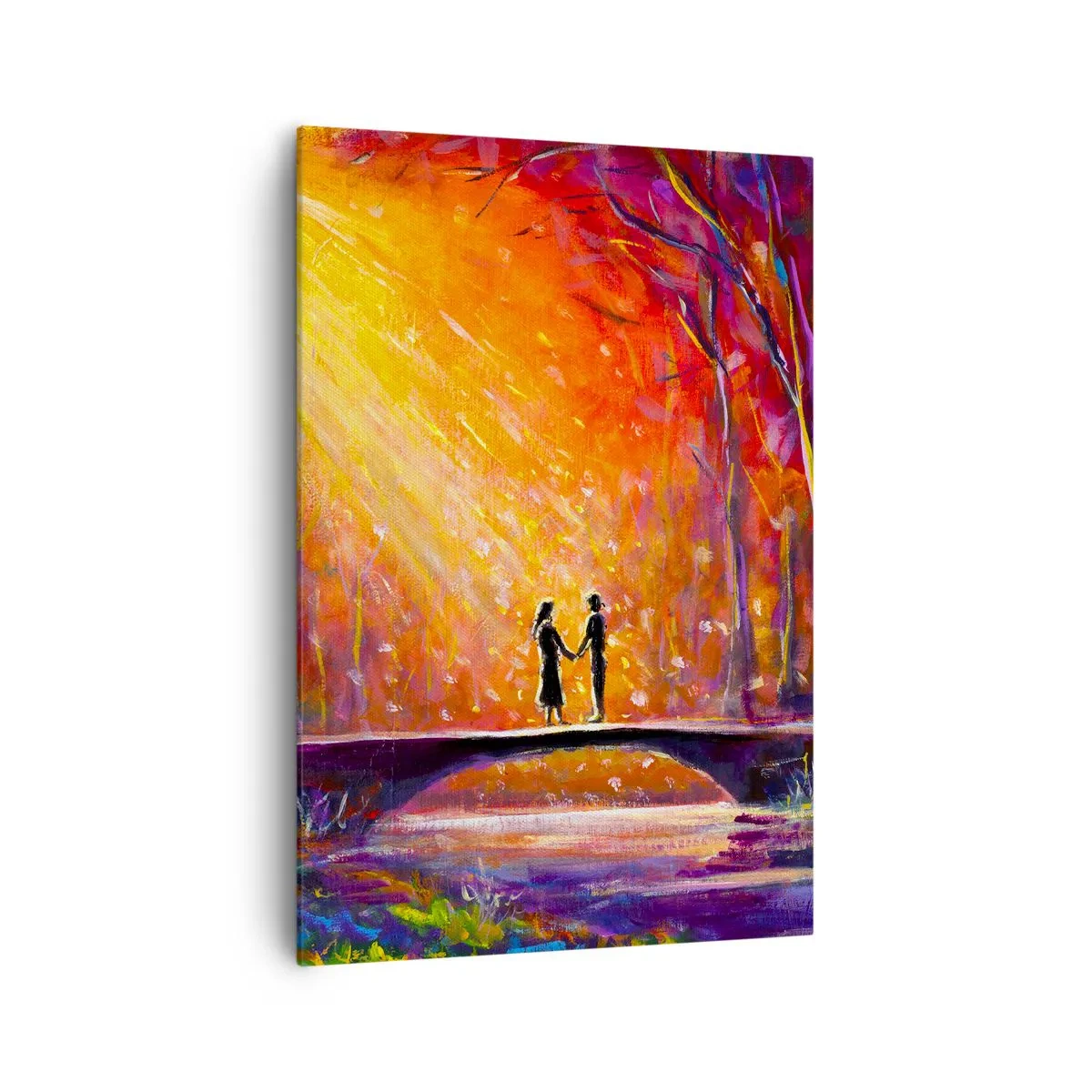 Lærredstryk - Billede på lærred - Himlen elsker dem også - 70x100 cm