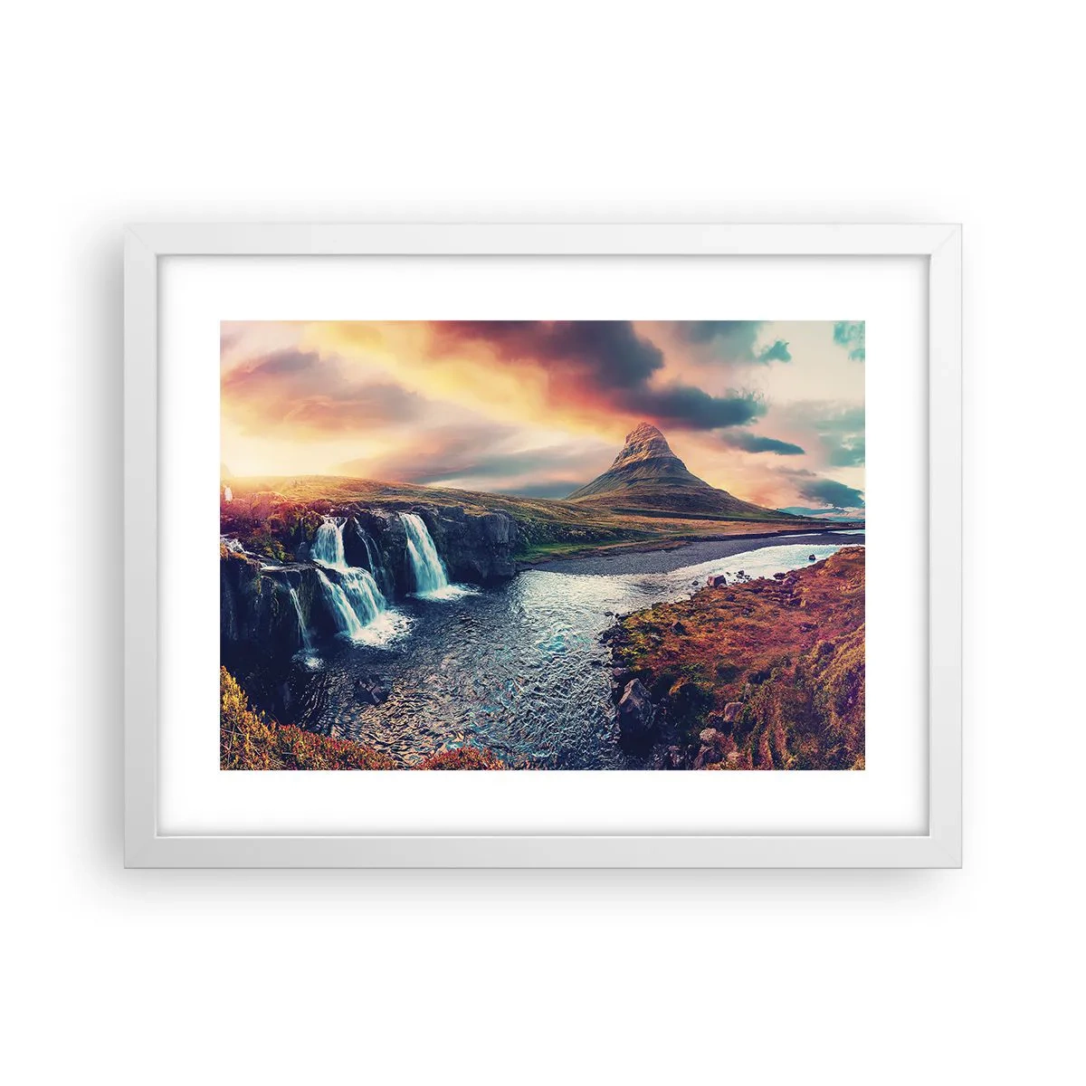 Plakat i hvid ramme - I naturens majestæt - 40x30 cm