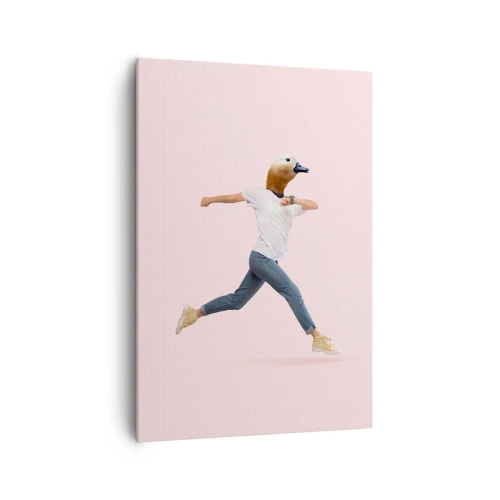 Lærredstryk - Billede på lærred - En knivspids absurditet - 70x100 cm