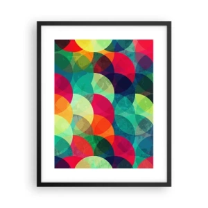Plakat i sort ramme - Ind i regnbuens opstigning - 40x50 cm