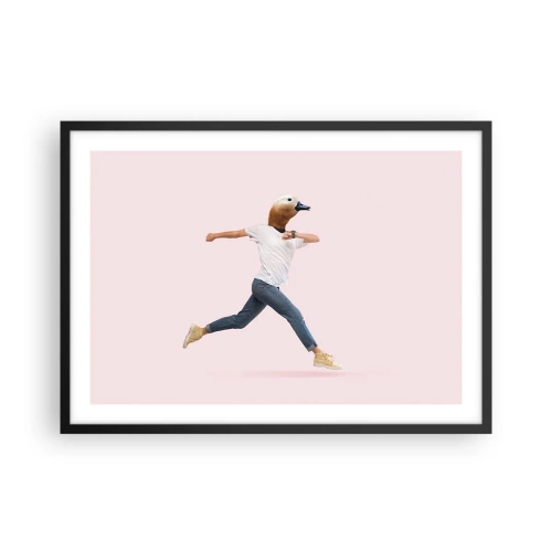 Plakat i sort ramme - En knivspids absurditet - 70x50 cm