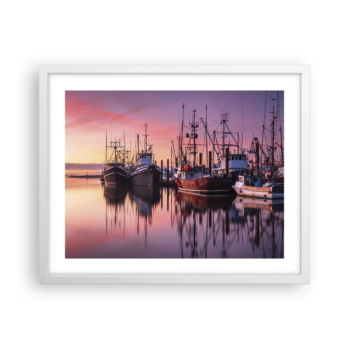 Plakat i hvid ramme - Før den næste dag - 50x40 cm