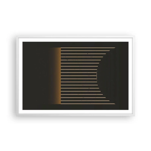 Plakat i hvid ramme - Udforsk mørket - 91x61 cm