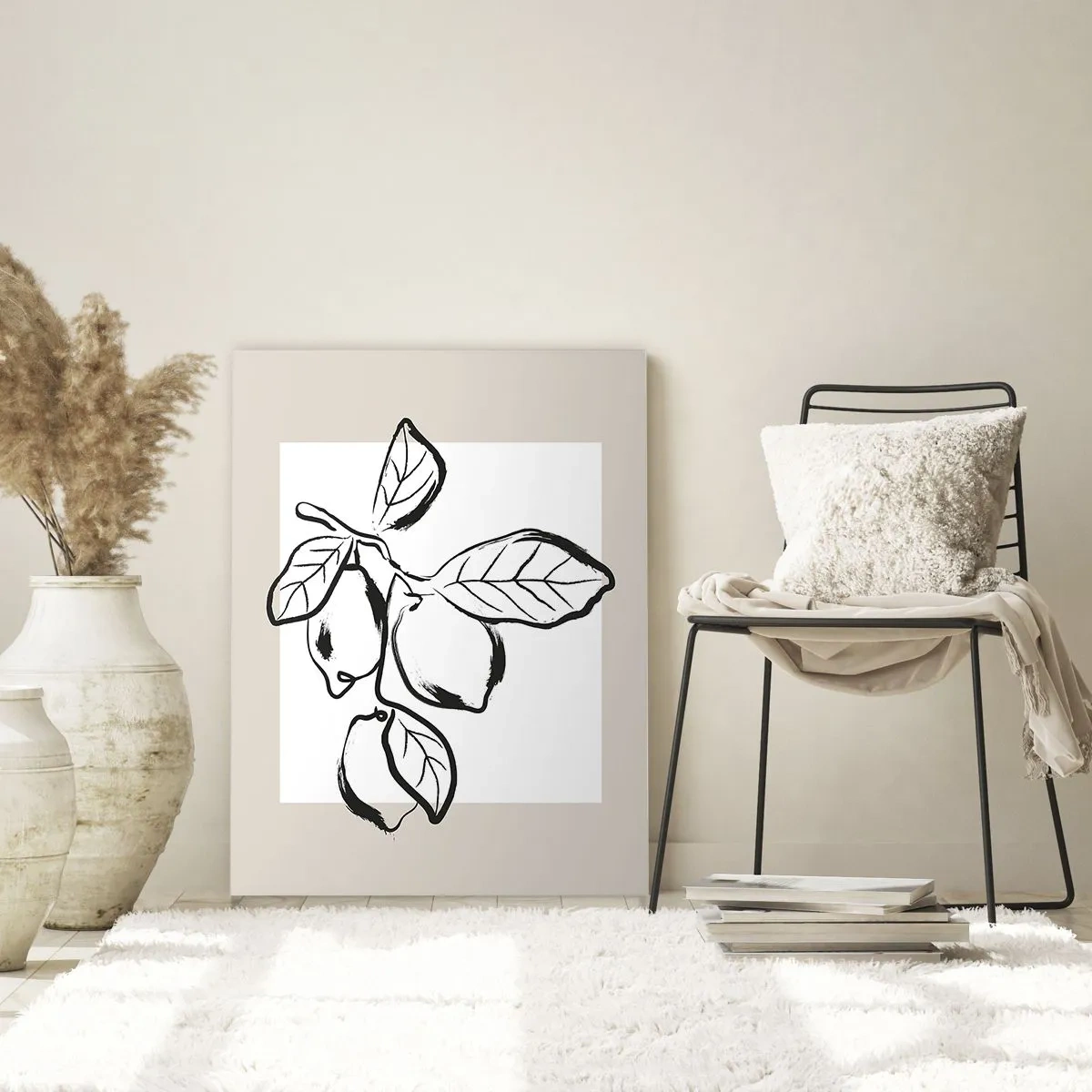 Billede på glas - Hvor citronen modner... - 80x120 cm