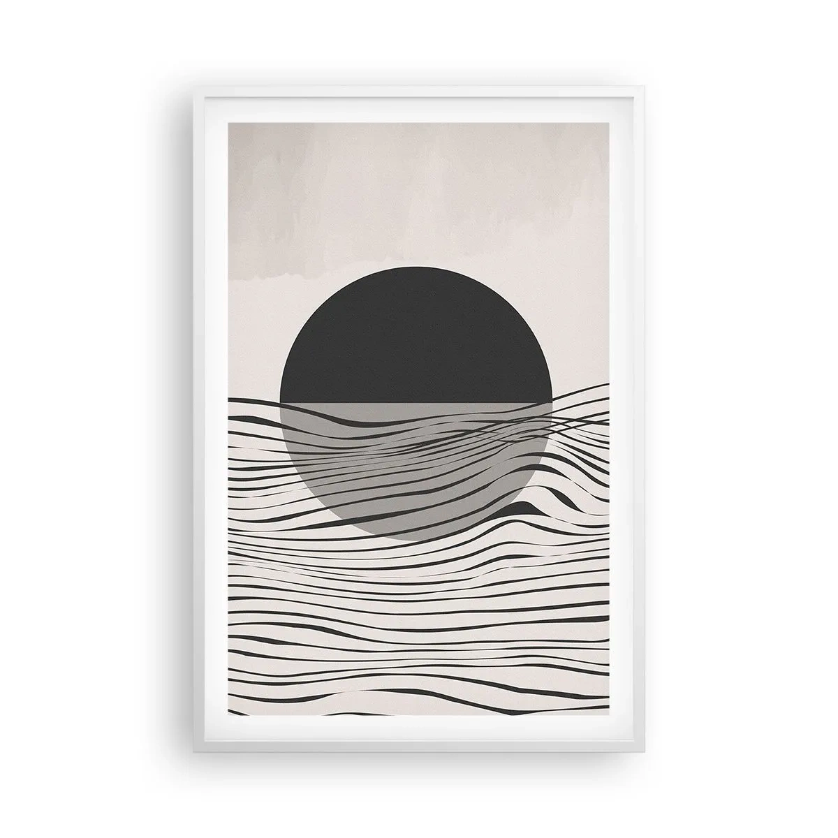 Plakat i hvid ramme - Halvkomposition - 61x91 cm