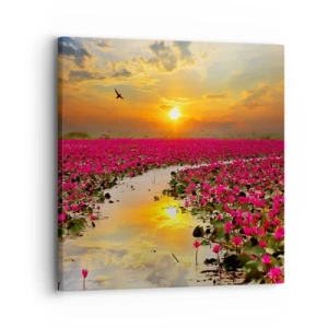 Lærredstryk - Billede på lærred - Søens hemmelige liv - 30x30 cm