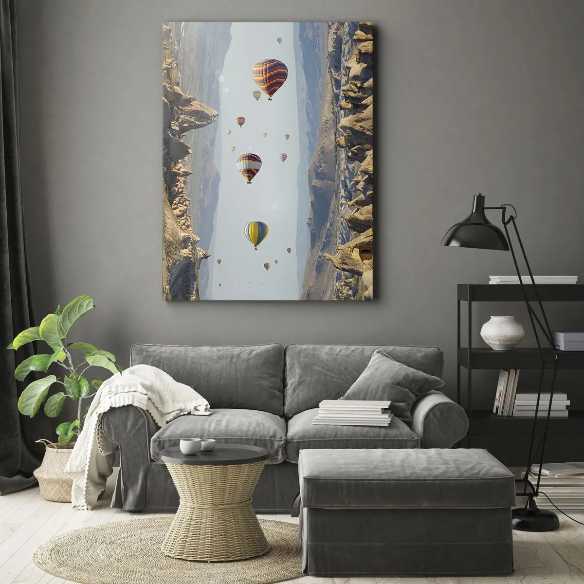 Lærredstryk - Billede på lærred - Alt er muligt her - 50x70 cm