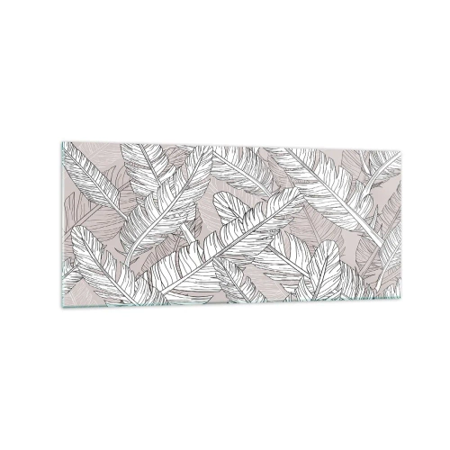 Billede på glas - Fjerlig uro - 120x50 cm