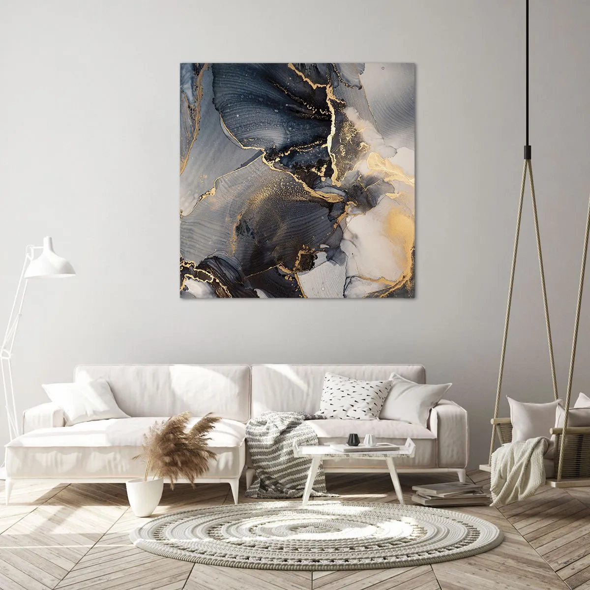 Lærredstryk - Billede på lærred - Livet af sten - 50x50 cm