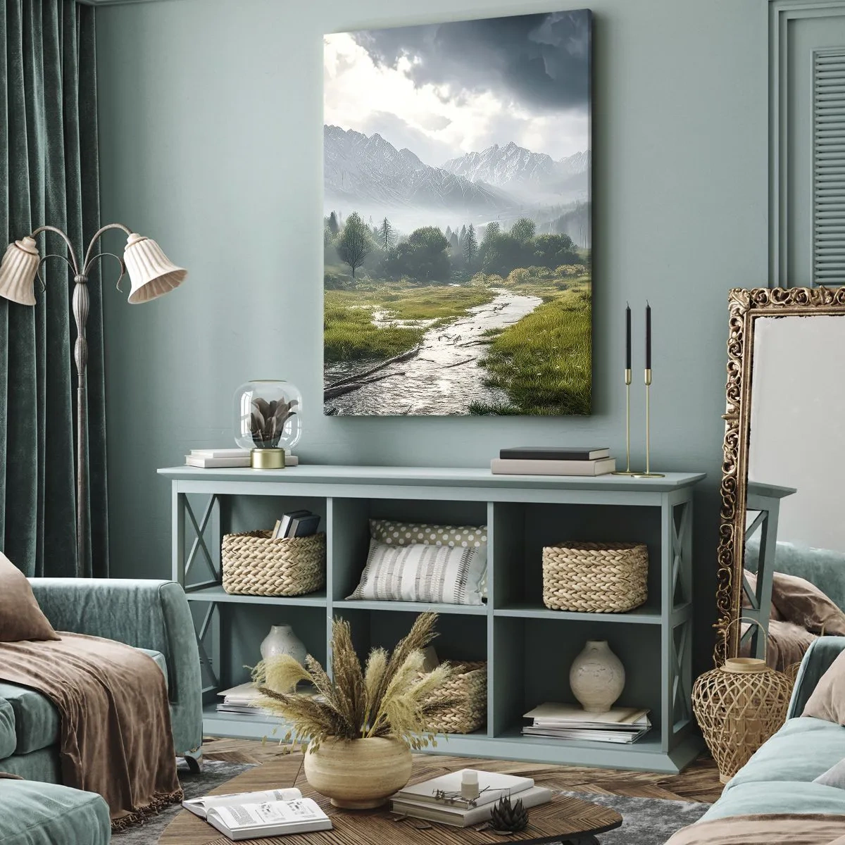 Lærredstryk - Billede på lærred - Der og tilbage - 50x70 cm